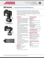 SM SERIES: COMPACT MOTORIZED ON/OFF BALL VALVES